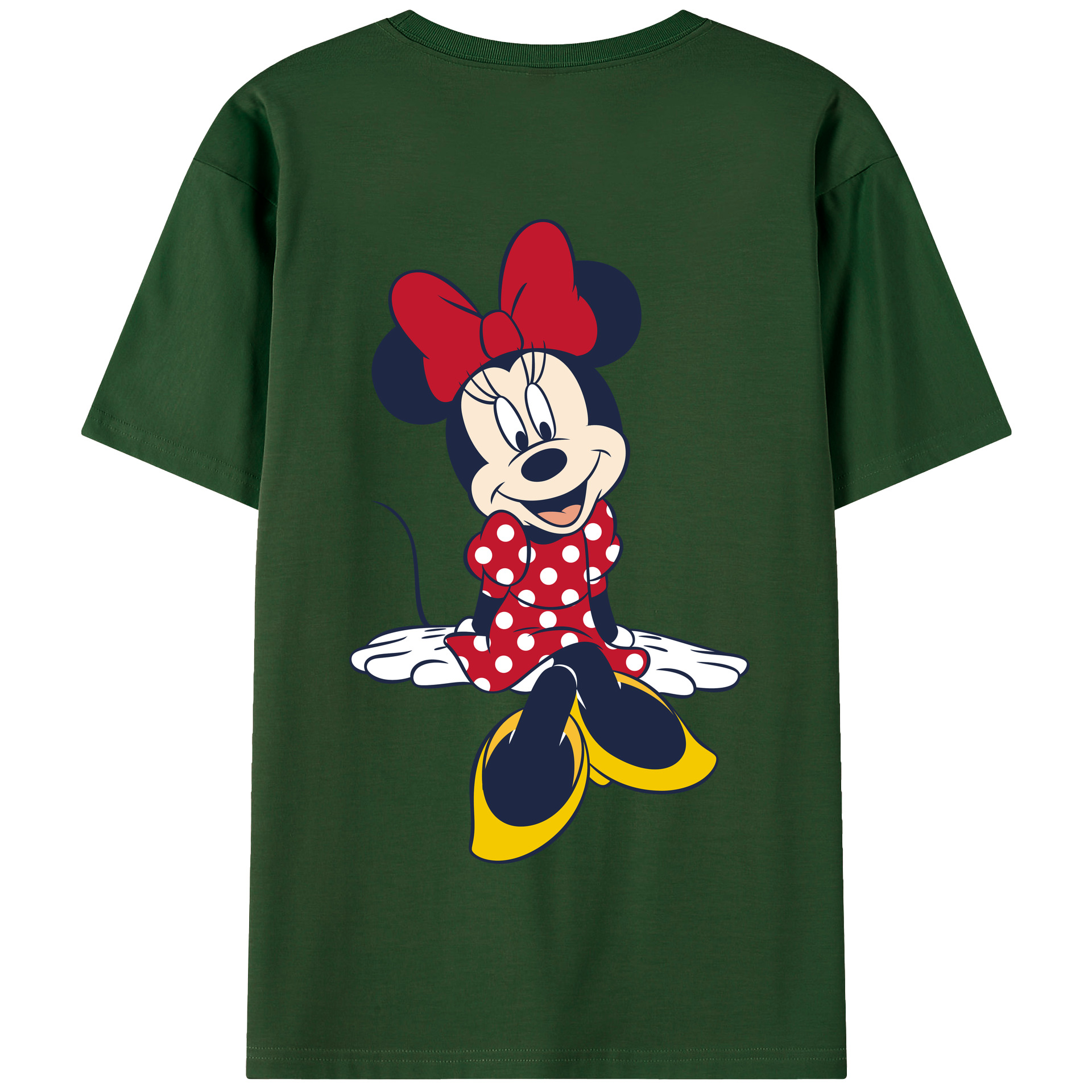 （画像用） ミッキーマウス Mickey Mouse 綿100％半袖Tシャツ（背面プリント）